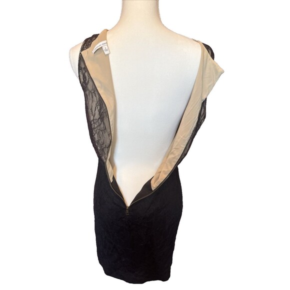 Seamline Cynthia Steffe Cocktail Dress 6 Black Lace - Picture 4 of 8